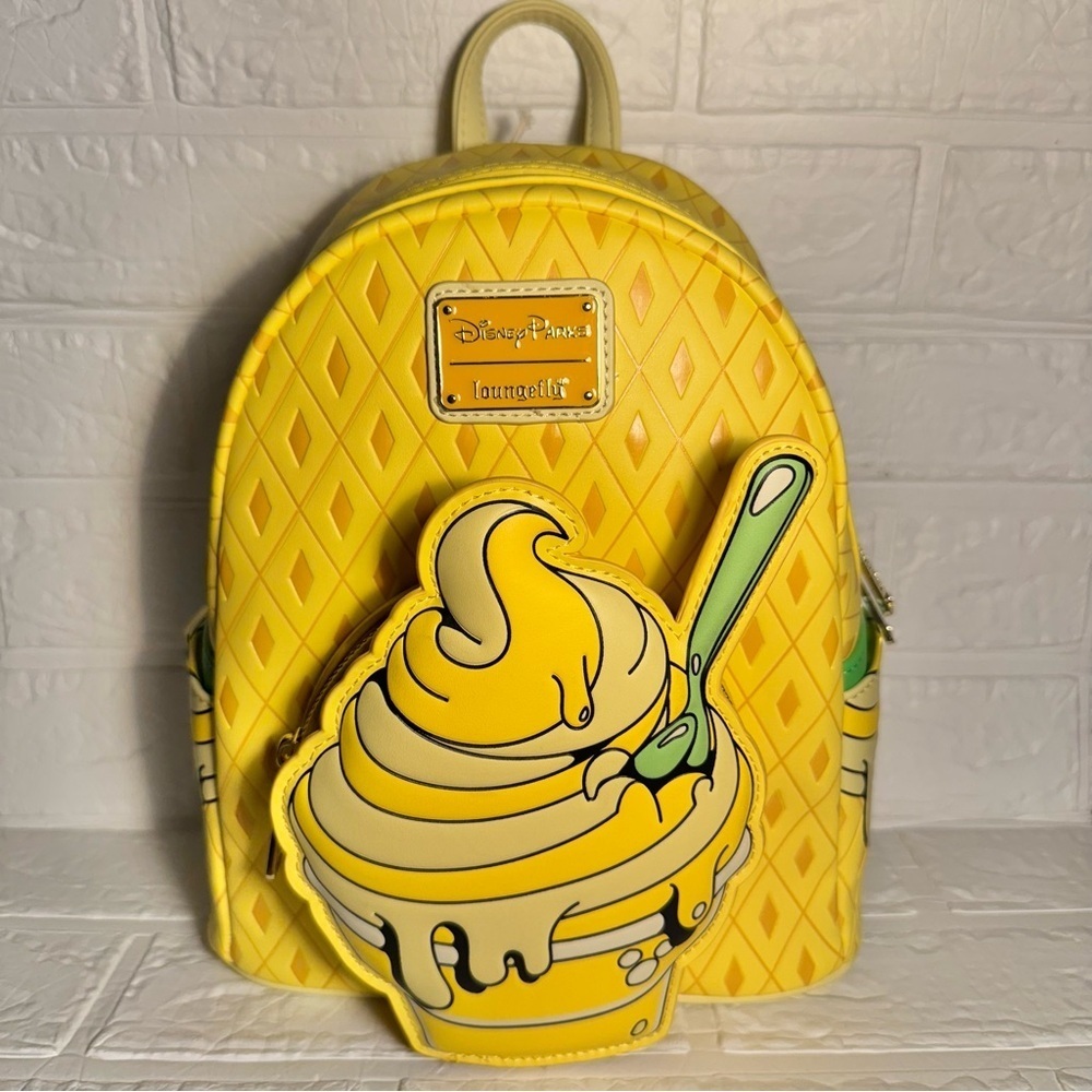 New Disney Eats Pineapple Swirl Loungefly Backpack - Picture 3 of 10